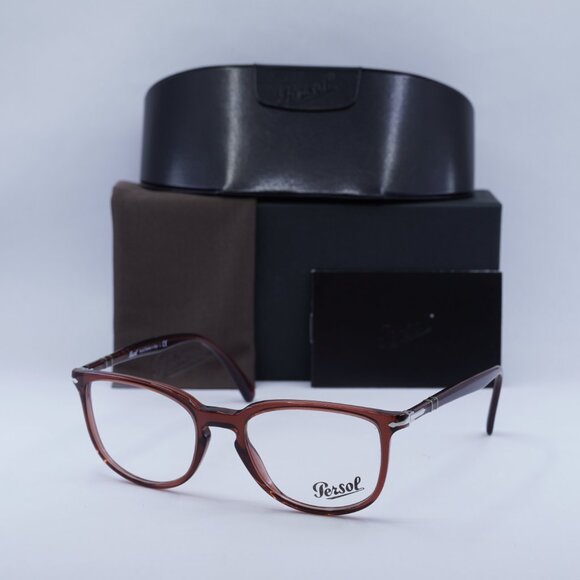 Persol PO3240V 1104 Square Eyeglasses 52mm – Bordeaux Smoke - Picture 7 of 10